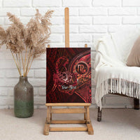 Personalised Polynesia Zodiac Scorpio Canvas Wall Art Galaxy Polynesian Pattern Chest Tattoo Style