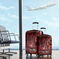 Personalised Polynesia Zodiac Scorpio Luggage Cover Galaxy Polynesian Pattern Chest Tattoo Style