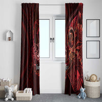 Personalised Polynesia Zodiac Scorpio Window Curtain Galaxy Polynesian Pattern Chest Tattoo Style