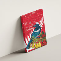 New Zealand Christmas In July Canvas Wall Art Tui Bird With Kowhai Meri Kirihimete LT14 - Polynesian Pride