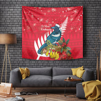 New Zealand Christmas In July Tapestry Tui Bird With Kowhai Meri Kirihimete LT14 - Polynesian Pride