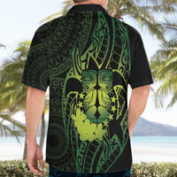 Kia Orana Kuki Airani Hawaiian Shirt Cook Islands Tangaroa God Tatau Green LT14 - Polynesian Pride
