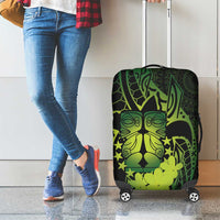 Kia Orana Kuki Airani Luggage Cover Cook Islands Tangaroa God Tatau Green LT14 - Polynesian Pride