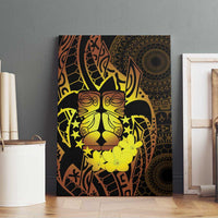 Kia Orana Kuki Airani Canvas Wall Art Cook Islands Tangaroa God Tatau Gold LT14 - Polynesian Pride