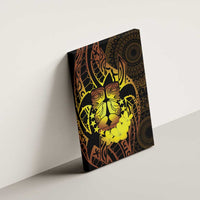 Kia Orana Kuki Airani Canvas Wall Art Cook Islands Tangaroa God Tatau Gold LT14 - Polynesian Pride