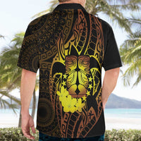 Kia Orana Kuki Airani Hawaiian Shirt Cook Islands Tangaroa God Tatau Gold LT14 - Polynesian Pride