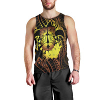 Kia Orana Kuki Airani Men Tank Top Cook Islands Tangaroa God Tatau Gold LT14 - Polynesian Pride