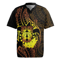 Kia Orana Kuki Airani Rugby Jersey Cook Islands Tangaroa God Tatau Gold LT14 Gold - Polynesian Pride