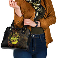 Kia Orana Kuki Airani Shoulder Handbag Cook Islands Tangaroa God Tatau Gold LT14 - Polynesian Pride
