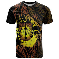 Kia Orana Kuki Airani T Shirt Cook Islands Tangaroa God Tatau Gold LT14 Gold - Polynesian Pride