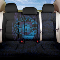 Kia Orana Kuki Airani Back Car Seat Cover Cook Islands Tangaroa God Tatau Purple LT14 One Size Purple - Polynesian Pride