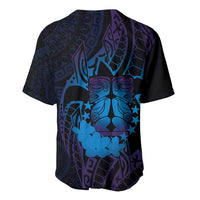 Kia Orana Kuki Airani Baseball Jersey Cook Islands Tangaroa God Tatau Purple LT14 - Polynesian Pride