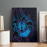 Kia Orana Kuki Airani Canvas Wall Art Cook Islands Tangaroa God Tatau Purple LT14 - Polynesian Pride