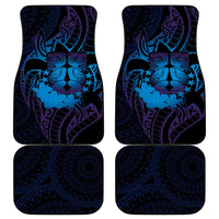 Kia Orana Kuki Airani Car Mats Cook Islands Tangaroa God Tatau Purple LT14 - Polynesian Pride