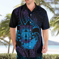Kia Orana Kuki Airani Hawaiian Shirt Cook Islands Tangaroa God Tatau Purple LT14 - Polynesian Pride