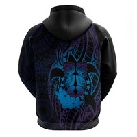 Kia Orana Kuki Airani Hoodie Cook Islands Tangaroa God Tatau Purple LT14 - Polynesian Pride