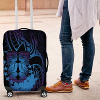 Kia Orana Kuki Airani Luggage Cover Cook Islands Tangaroa God Tatau Purple LT14 Purple - Polynesian Pride