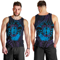 Kia Orana Kuki Airani Men Tank Top Cook Islands Tangaroa God Tatau Purple LT14 - Polynesian Pride