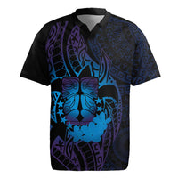 Kia Orana Kuki Airani Rugby Jersey Cook Islands Tangaroa God Tatau Purple LT14 Purple - Polynesian Pride