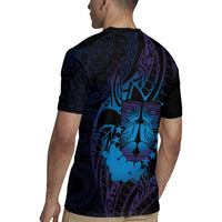 Kia Orana Kuki Airani Rugby Jersey Cook Islands Tangaroa God Tatau Purple LT14 - Polynesian Pride