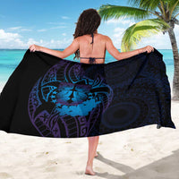 Kia Orana Kuki Airani Sarong Cook Islands Tangaroa God Tatau Purple LT14 - Polynesian Pride