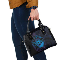 Kia Orana Kuki Airani Shoulder Handbag Cook Islands Tangaroa God Tatau Purple LT14 - Polynesian Pride
