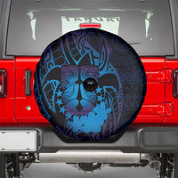 Kia Orana Kuki Airani Spare Tire Cover Cook Islands Tangaroa God Tatau Purple LT14 - Polynesian Pride