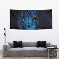 Kia Orana Kuki Airani Tapestry Cook Islands Tangaroa God Tatau Purple LT14 - Polynesian Pride