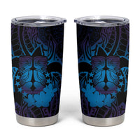 Kia Orana Kuki Airani Tumbler Cup Cook Islands Tangaroa God Tatau Purple LT14 Purple - Polynesian Pride