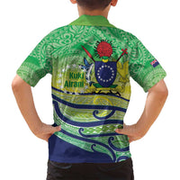 Te Maeva Nui Cook Islands Family Matching Off Shoulder Short Dress and Hawaiian Shirt 60th Independence Anniversary Proud LT14 - Polynesian Pride