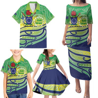 Te Maeva Nui Cook Islands Family Matching Puletasi and Hawaiian Shirt 60th Independence Anniversary Proud LT14 - Polynesian Pride