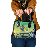 Te Maeva Nui Cook Islands Shoulder Handbag 60th Independence Anniversary Proud