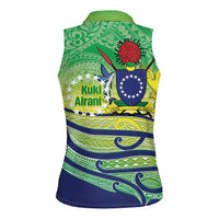 Te Maeva Nui Cook Islands Women Sleeveless Polo Shirt 60th Independence Anniversary Proud LT14 - Polynesian Pride