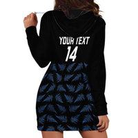 New Zealand Silver Fern Cricket Custom Hoodie Dress Black Cap T20 Version LT14 - Polynesian Pride