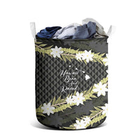 Born And Raised Aloha Hawaii Laundry Basket Kanaka Kakau Hawaiian Tiare Pakalana Lei LT14 - Polynesian Pride