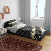 Born And Raised Aloha Hawaii Bedding Set Kanaka Kakau Hawaiian Tiare Pakalana Lei - Polynesian Pride