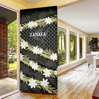 Born And Raised Aloha Hawaii Door Cover Kanaka Kakau Hawaiian Tiare Pakalana Lei LT14 - Polynesian Pride