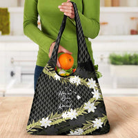 Born And Raised Aloha Hawaii Grocery Bag Kanaka Kakau Hawaiian Tiare Pakalana Lei LT14 - Polynesian Pride