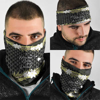 Born And Raised Aloha Hawaii Neck Gaiter Kanaka Kakau Hawaiian Tiare Pakalana Lei LT14 - Polynesian Pride