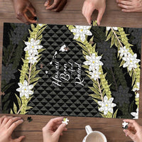 Born And Raised Aloha Hawaii Puzzle Kanaka Kakau Hawaiian Tiare Pakalana Lei LT14 - Polynesian Pride