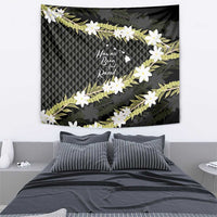 Born And Raised Aloha Hawaii Tapestry Kanaka Kakau Hawaiian Tiare Pakalana Lei LT14 - Polynesian Pride
