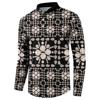 Aloha Hawaii Shell Quilt Button Sweatshirt Seamless Style - Polynesian Pride