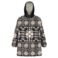 Aloha Hawaii Shell Quilt Wearable Blanket Hoodie Seamless Style - Polynesian Pride