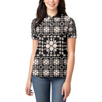 Aloha Hawaii Shell Quilt Women Polo Shirt Seamless Style - Polynesian Pride