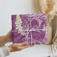 Pink Polynesian Tribal Frangipani Tropical Vibe Wrapping Paper - Polynesian Pride