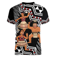 Aotearoa Kapa Haka Women V-Neck T-Shirt 2025 Festival - Traditional Maori Dance LT14 - Polynesian Pride