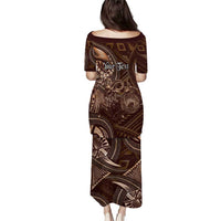 Personalised Polynesia Zodiac Capricorn Family Matching Puletasi and Hawaiian Shirt Galaxy Polynesian Pattern Chest Tattoo Style LT14 - Polynesian Pride