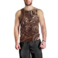 Personalised Polynesia Zodiac Capricorn Men Tank Top Galaxy Polynesian Pattern Chest Tattoo Style