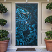 Personalised Polynesia Zodiac Pisces Door Cover Galaxy Polynesian Pattern Chest Tattoo Style