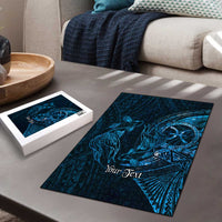 Personalised Polynesia Zodiac Pisces Puzzle Galaxy Polynesian Pattern Chest Tattoo Style
